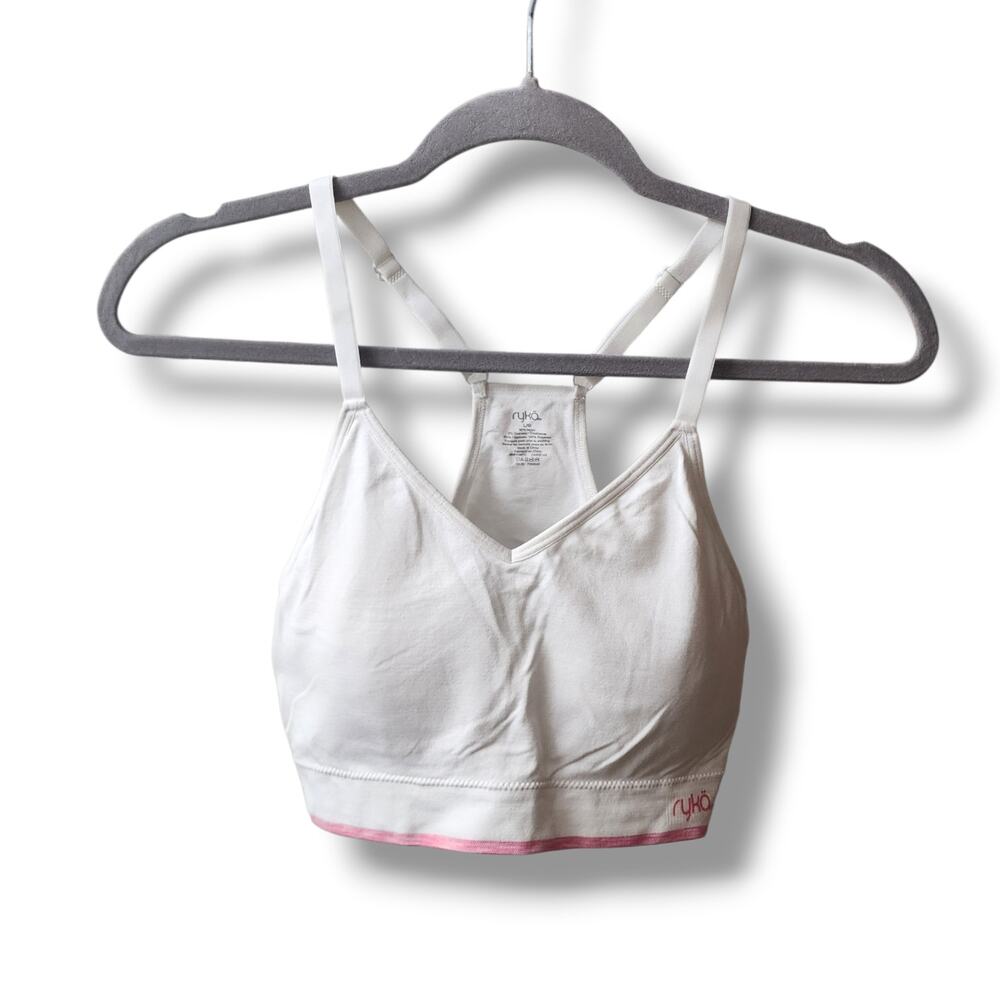 Ryka White Pullover Sports Yoga Workout Bralette